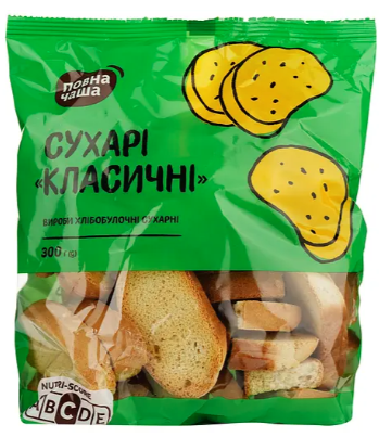 Сухарі Повна Чаша Класичні, 300 г